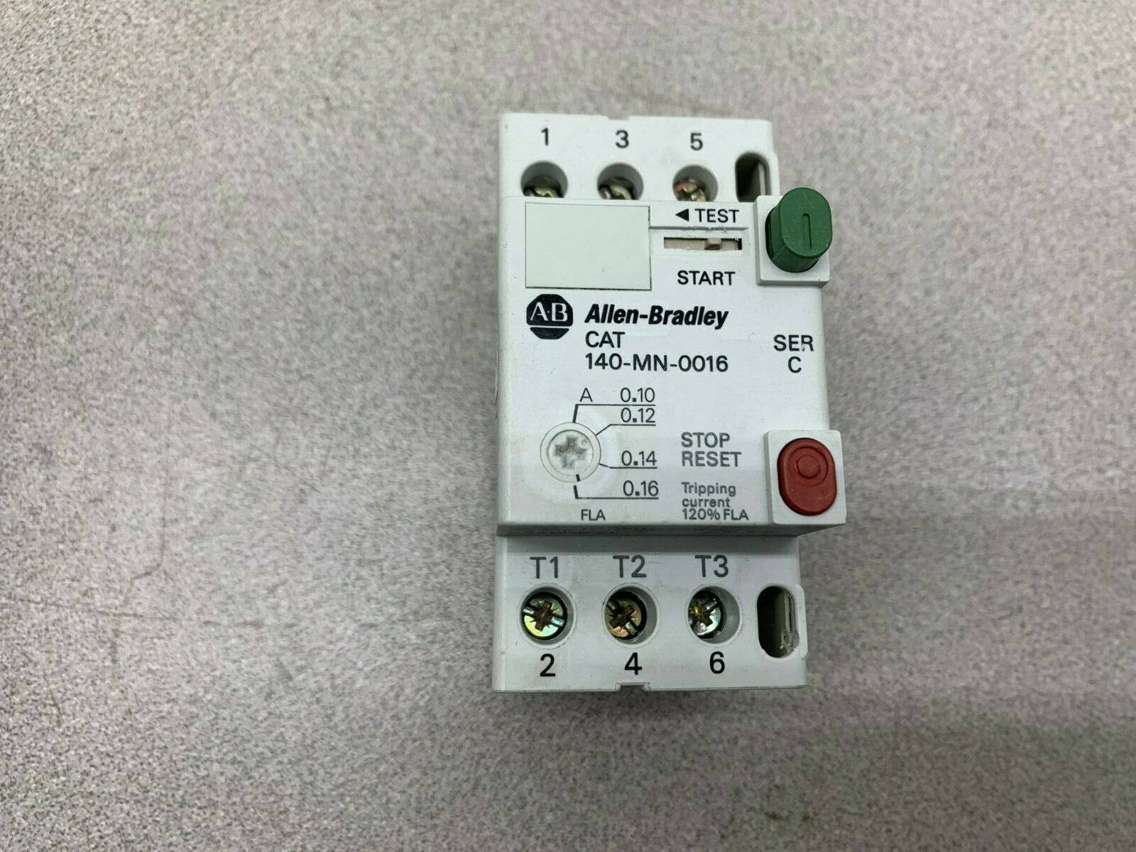 LOT OF 2 USED ALLEN BRADLEY MOTOR STARTER 140-MN-0016