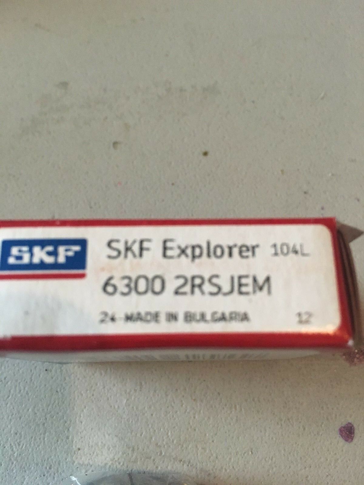 NEW IN BOX SKF BEARING 6300 2RSJEM