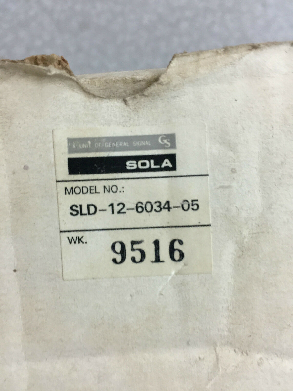 NEW IN BOX SOLA POWER SUPPLY SLD-12-6034-05