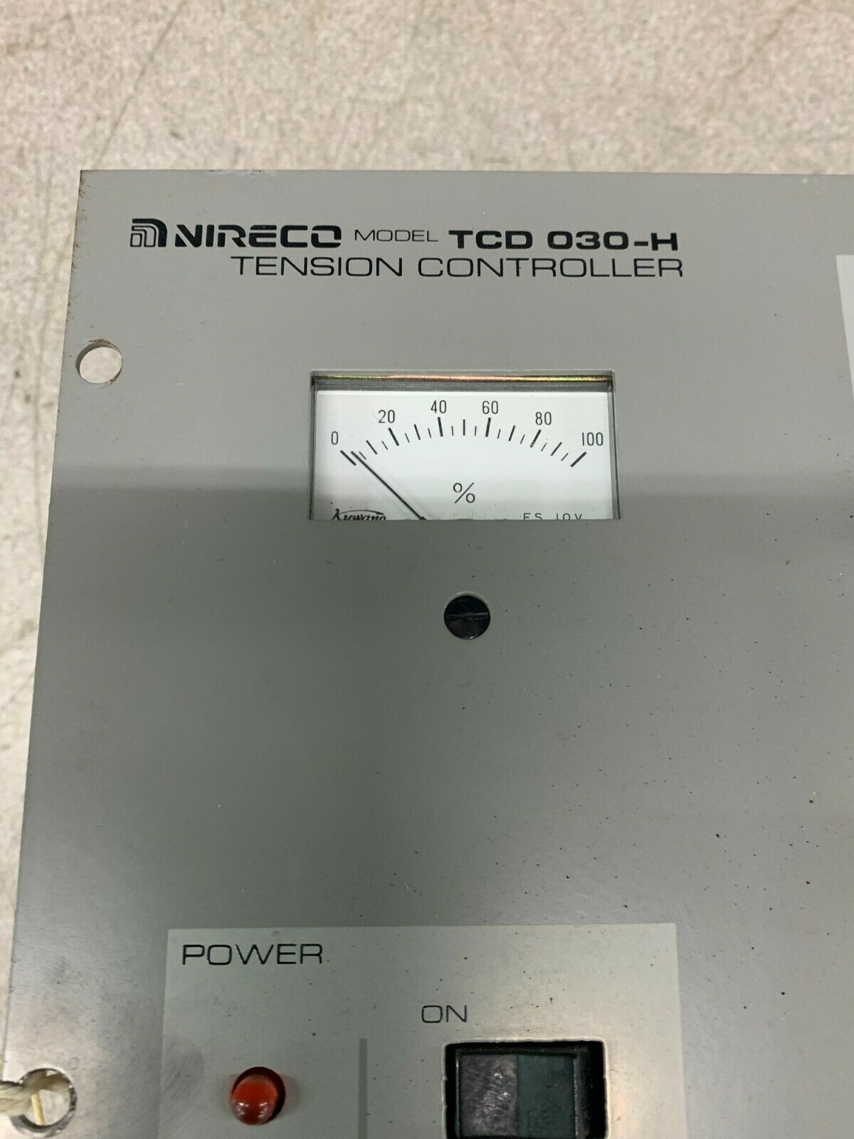 USED HORTON NIRECO 912676 TENSION CONTROLLER TCD030-H