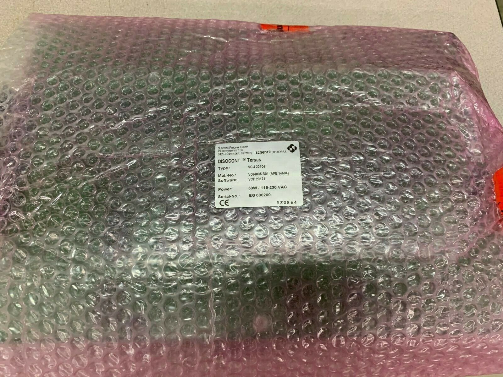 NEW NO BOX SCHENCK PROCESS DISOCONT TERSUS VCU 20104 CONTROL UNIT V064005.B01