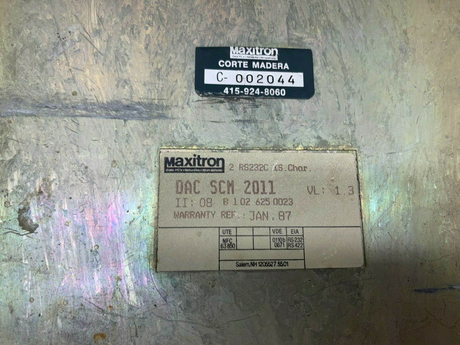 USED MAXITRON MODULE DACSCM2011