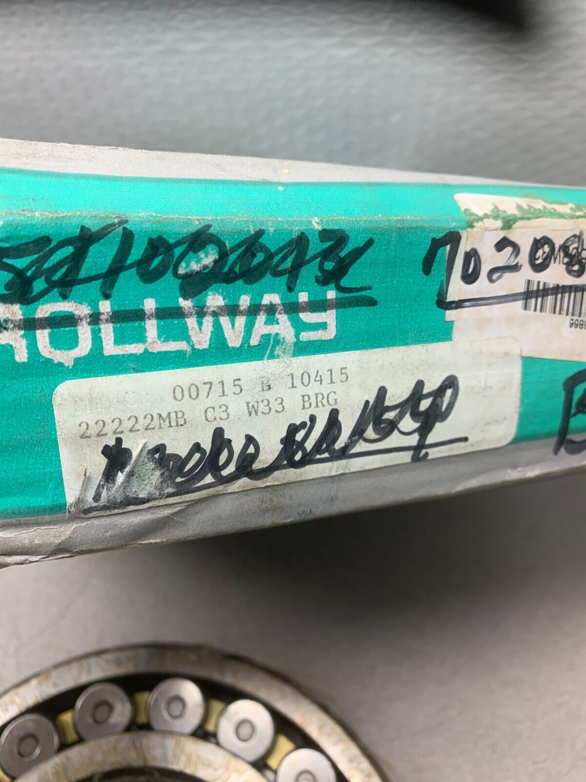 NEW IN BOX ROLLWAY ROLLER BEARING 22222MBW33C3