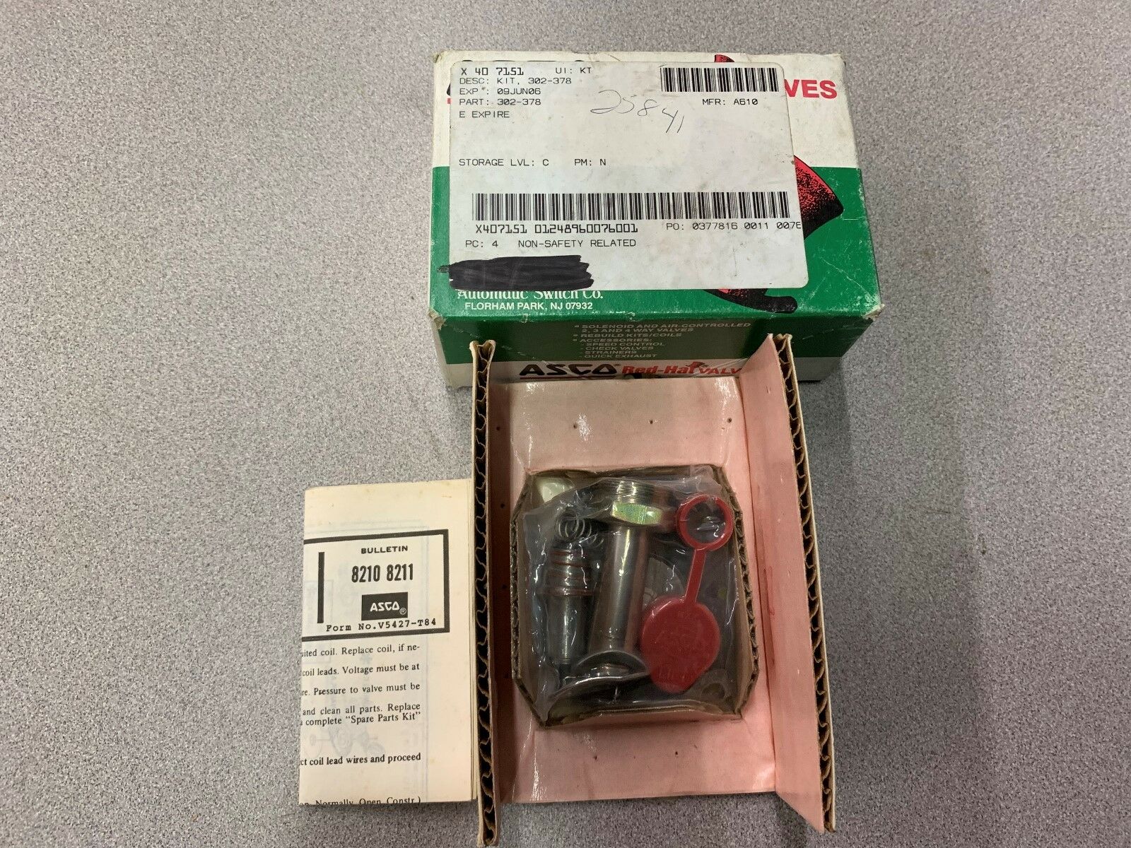 NEW IN BOX ASCO KIT 302-378