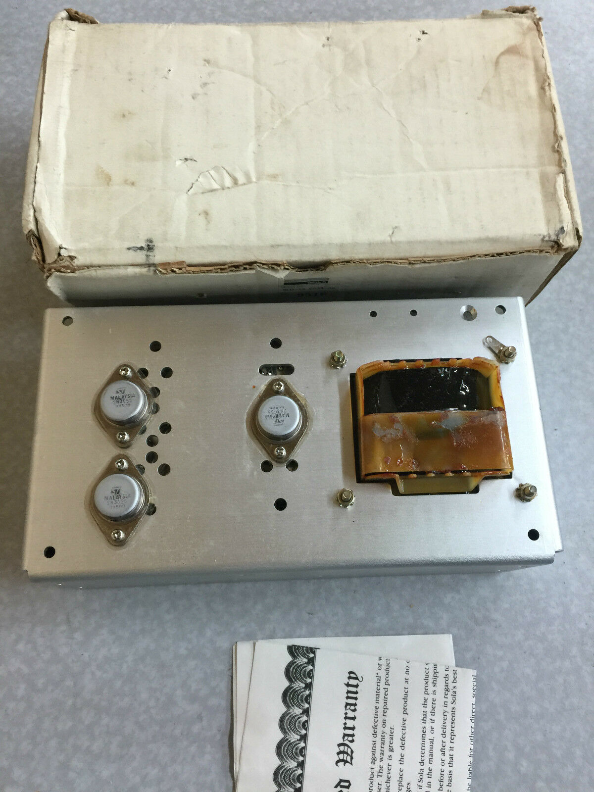 NEW IN BOX SOLA POWER SUPPLY SLD-12-6034-05