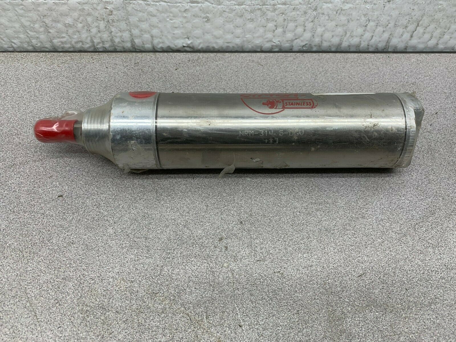 NEW NO BOX BIMBA STAINLESS PNEUMATIC CYLINDER NRM-314 5-DGV