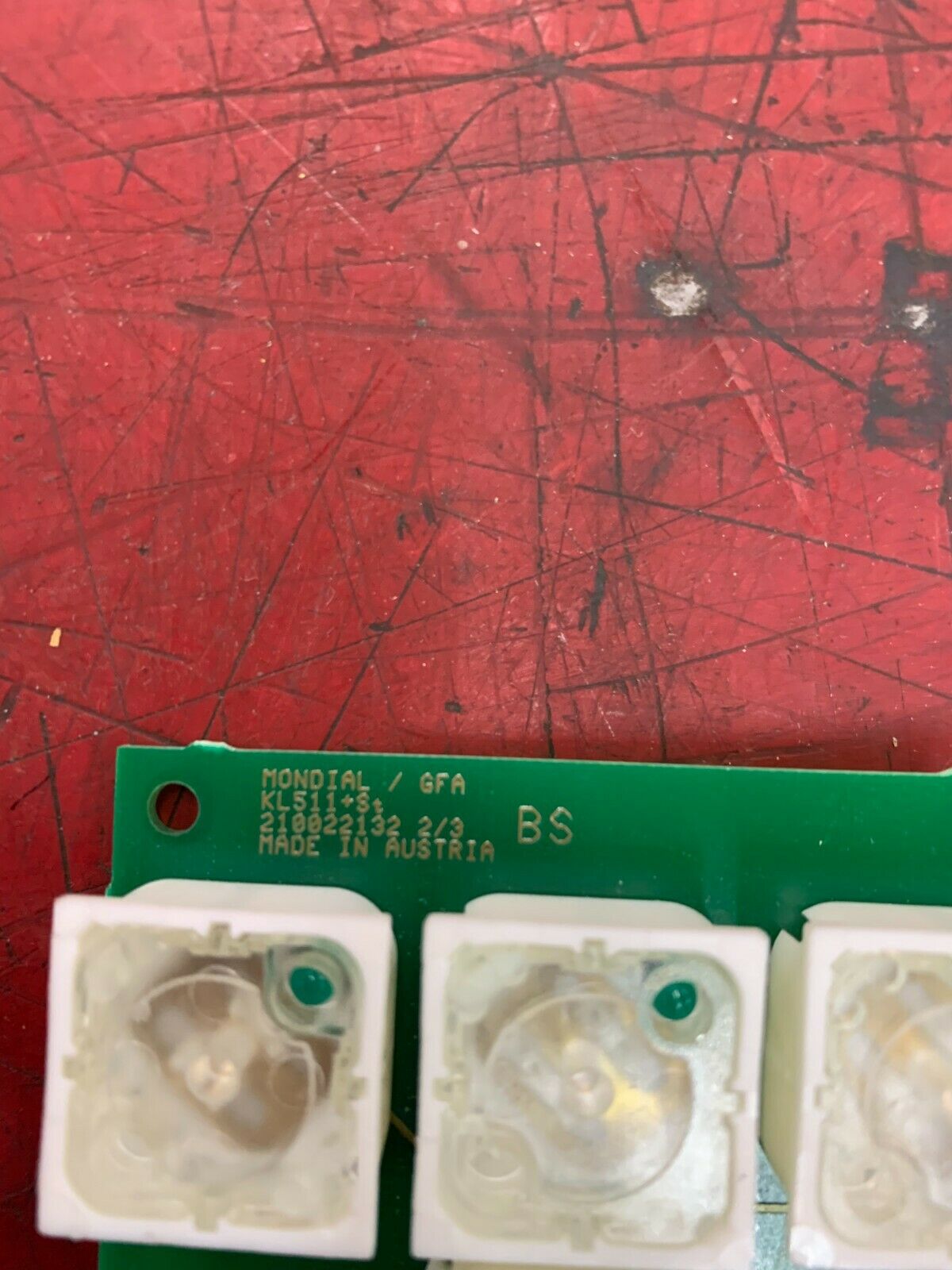 USED MONDIAL CIRCUIT BOARD 210022132 2/3