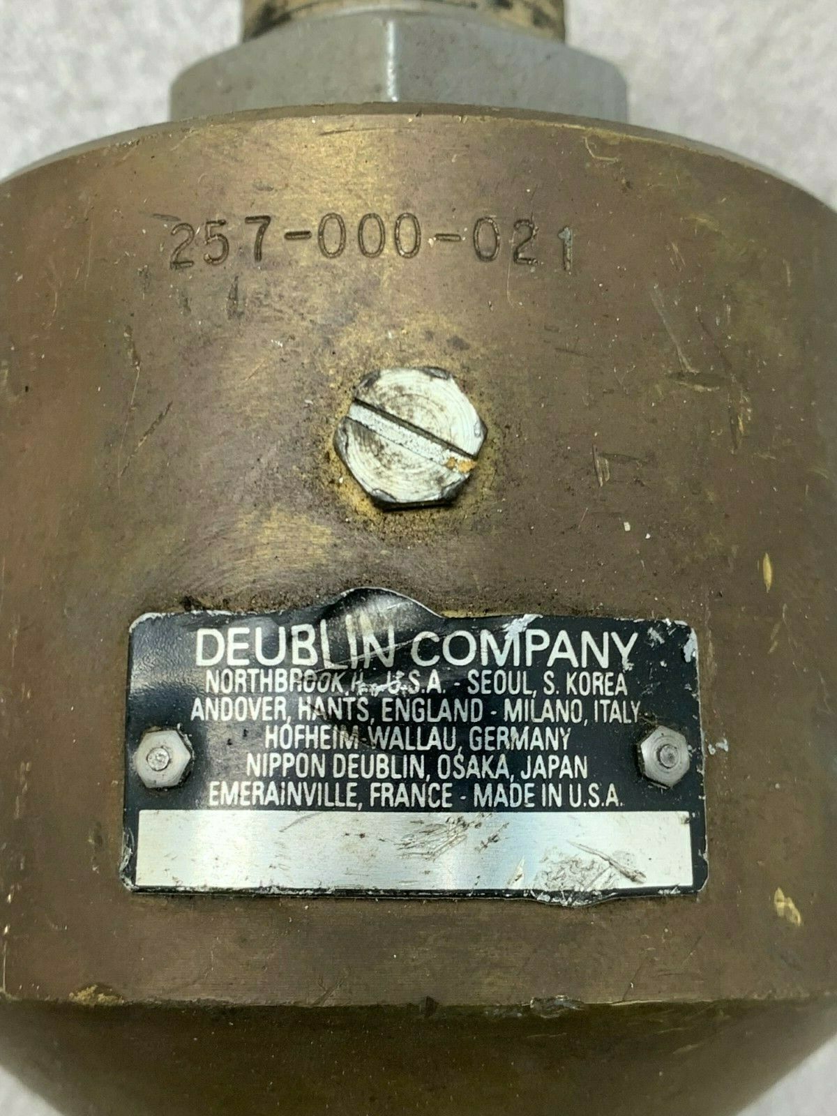 USED DEUBLIN ROTARY UNION 257-000-021