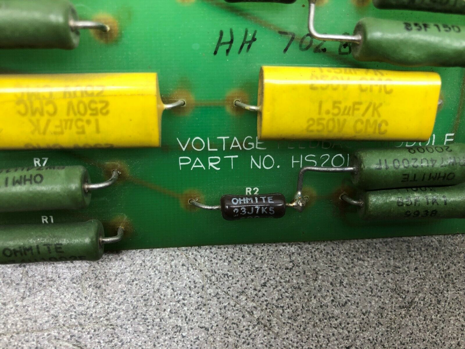 USED EMERSON VOLTAGE FEEDBACK MODULE HS201  /  BBC-G94V-0