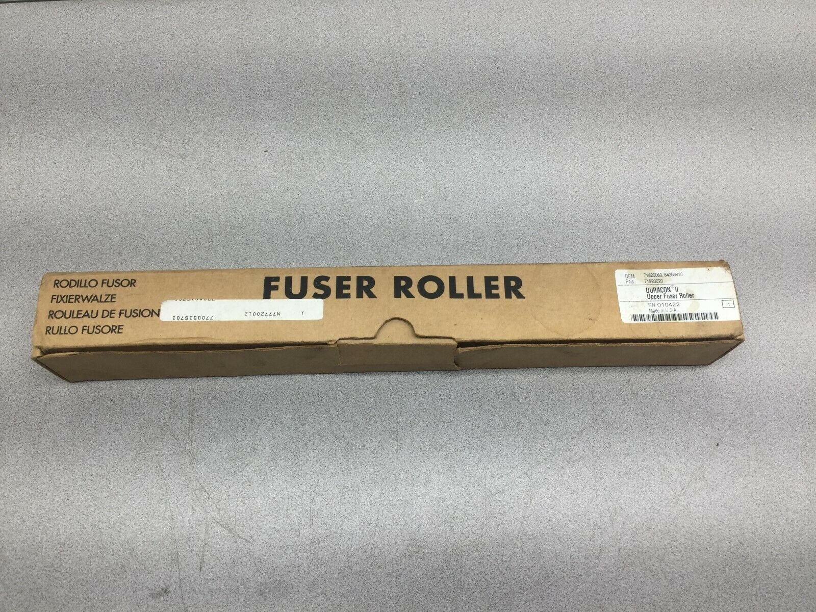 NEW IN BOX KYOCERA DURACON II UPPER FUSER ROLLER 77720012