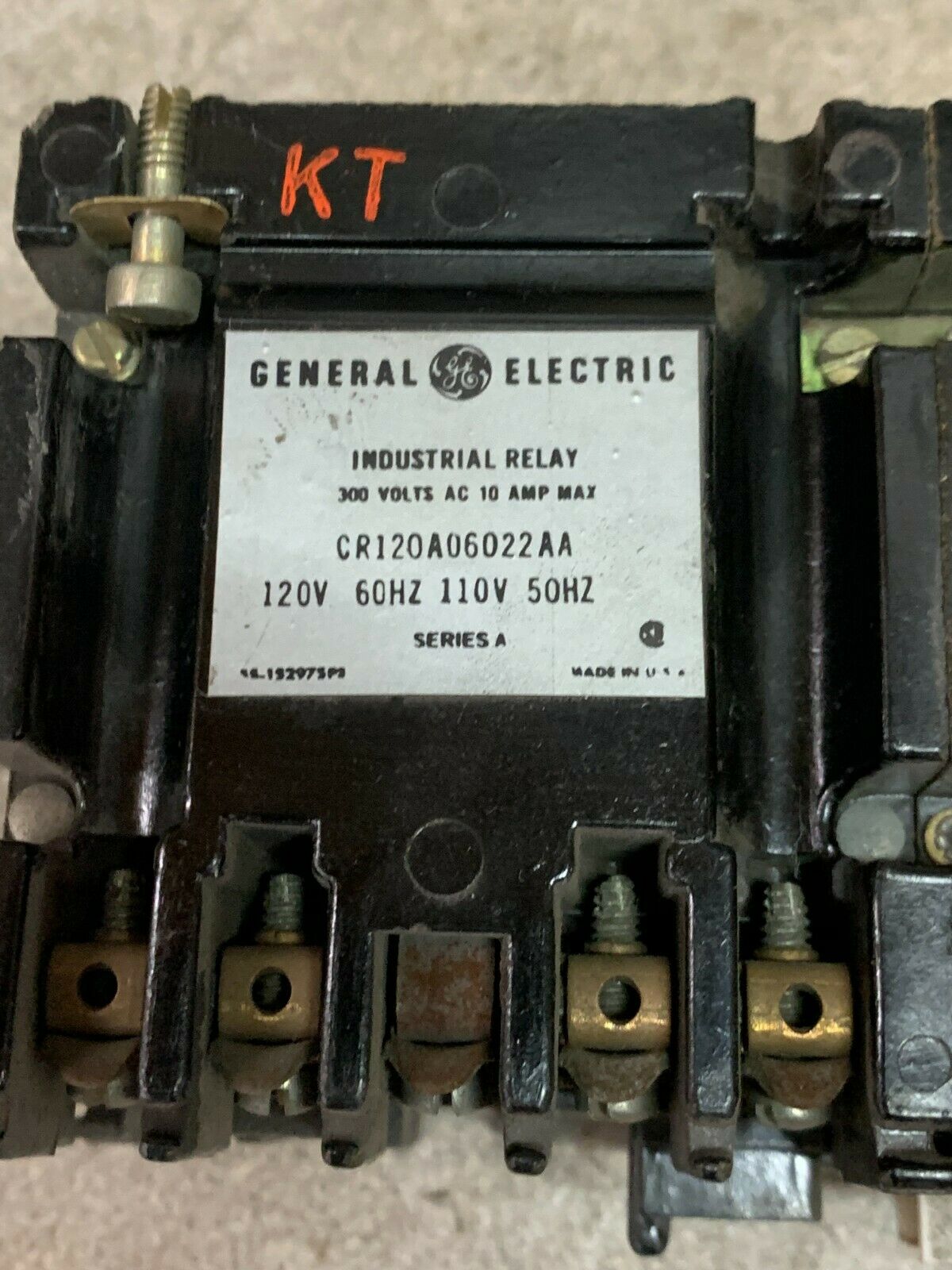 NEW GENERAL ELECTRIC INDUSTRIAL RELAY CR120A06022AA