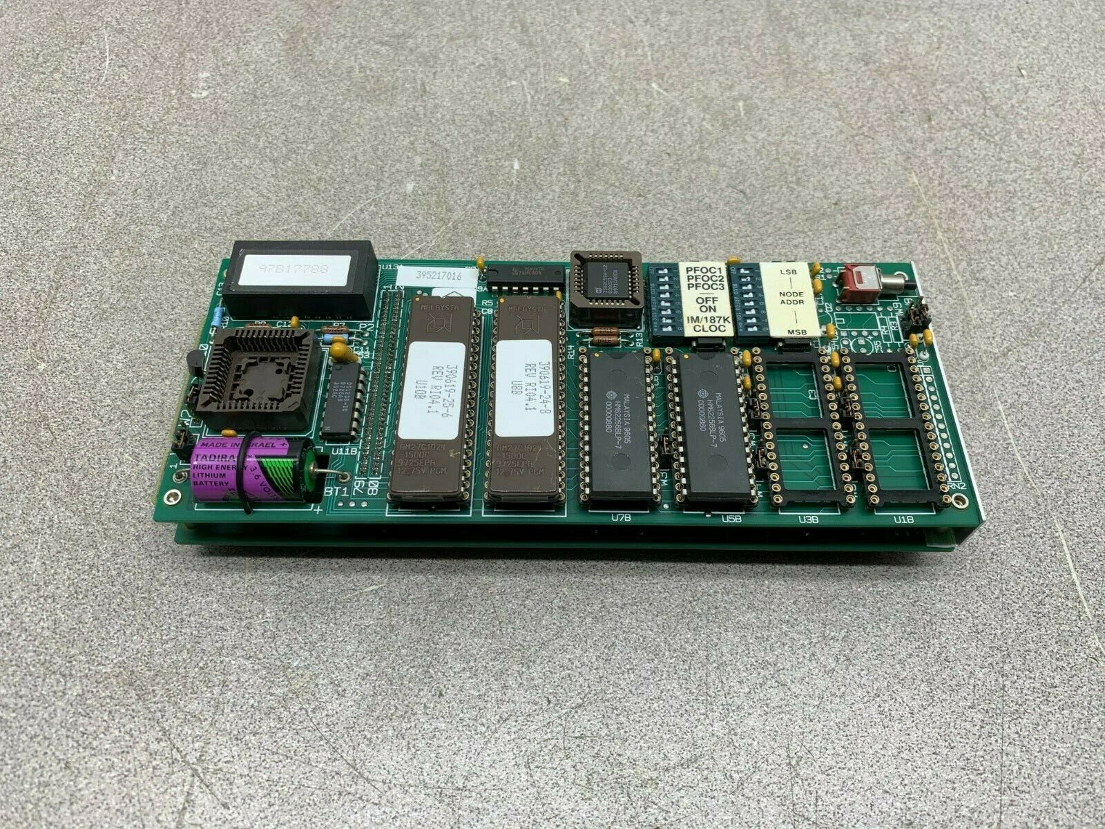 USED EMERSON BRISTOL BABCOCK 2-BOARD CPU ASSEMBLY BOARD 395217016