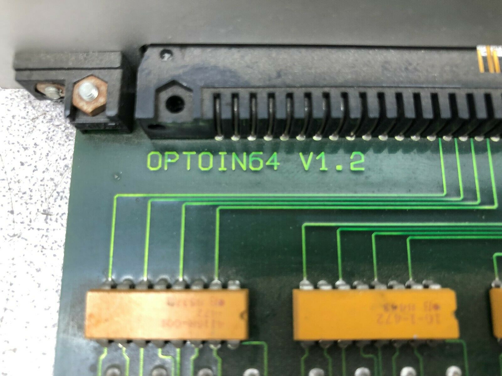 USED BALDWIN-GEGENHEIMER CIRCUIT BOARD OPTOIN64 V1.2