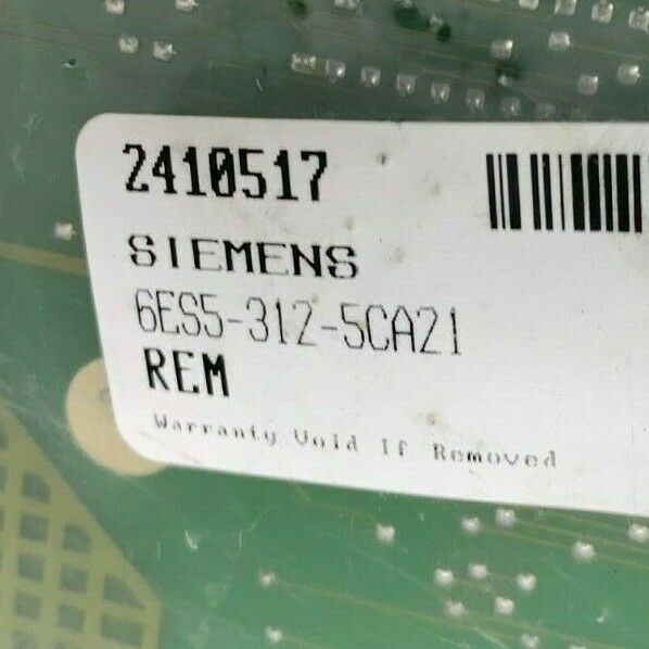 USED SIEMENS MODULE 6ES5-312-5CA21