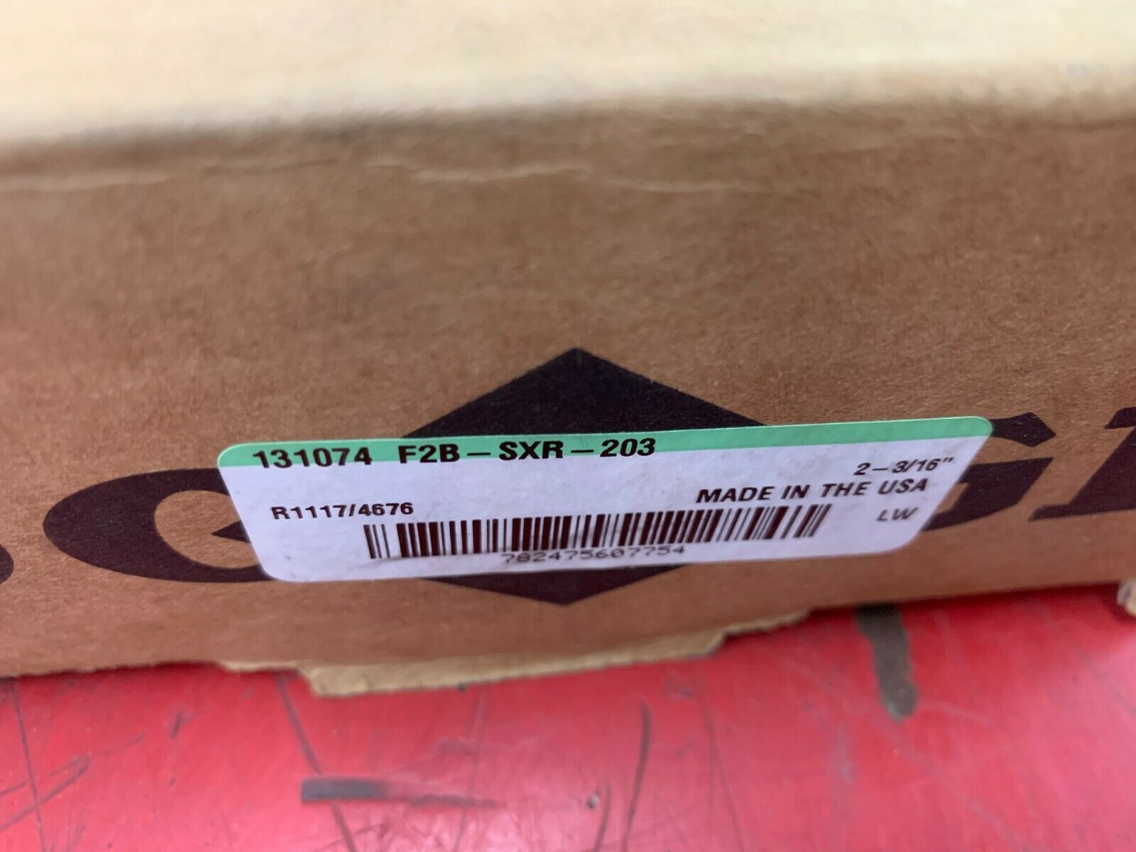 NEW IN BOX DODGE F2BSXR203 2-BOLT 2-3/16" BORE FLANGE BEARING F2B-SXR-203 131074