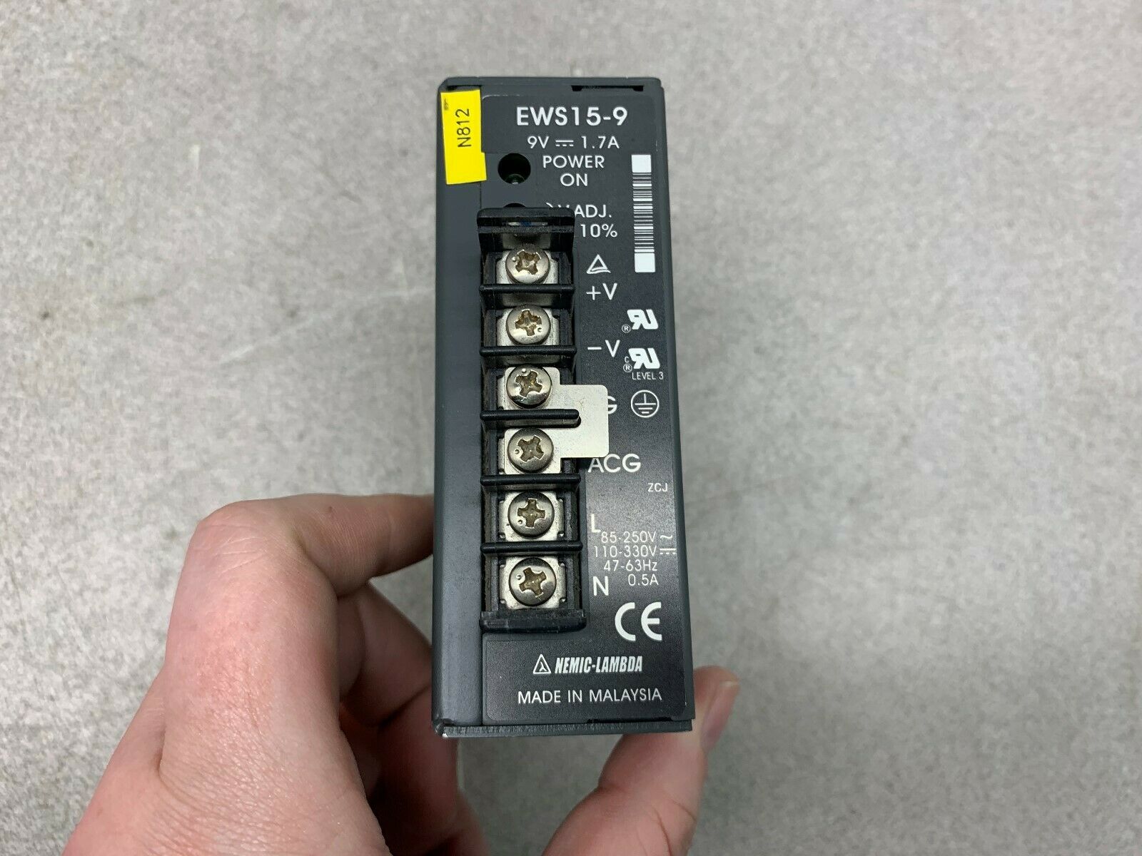 USED NEMIC-LAMBDA POWER SUPPLY EWS15-9