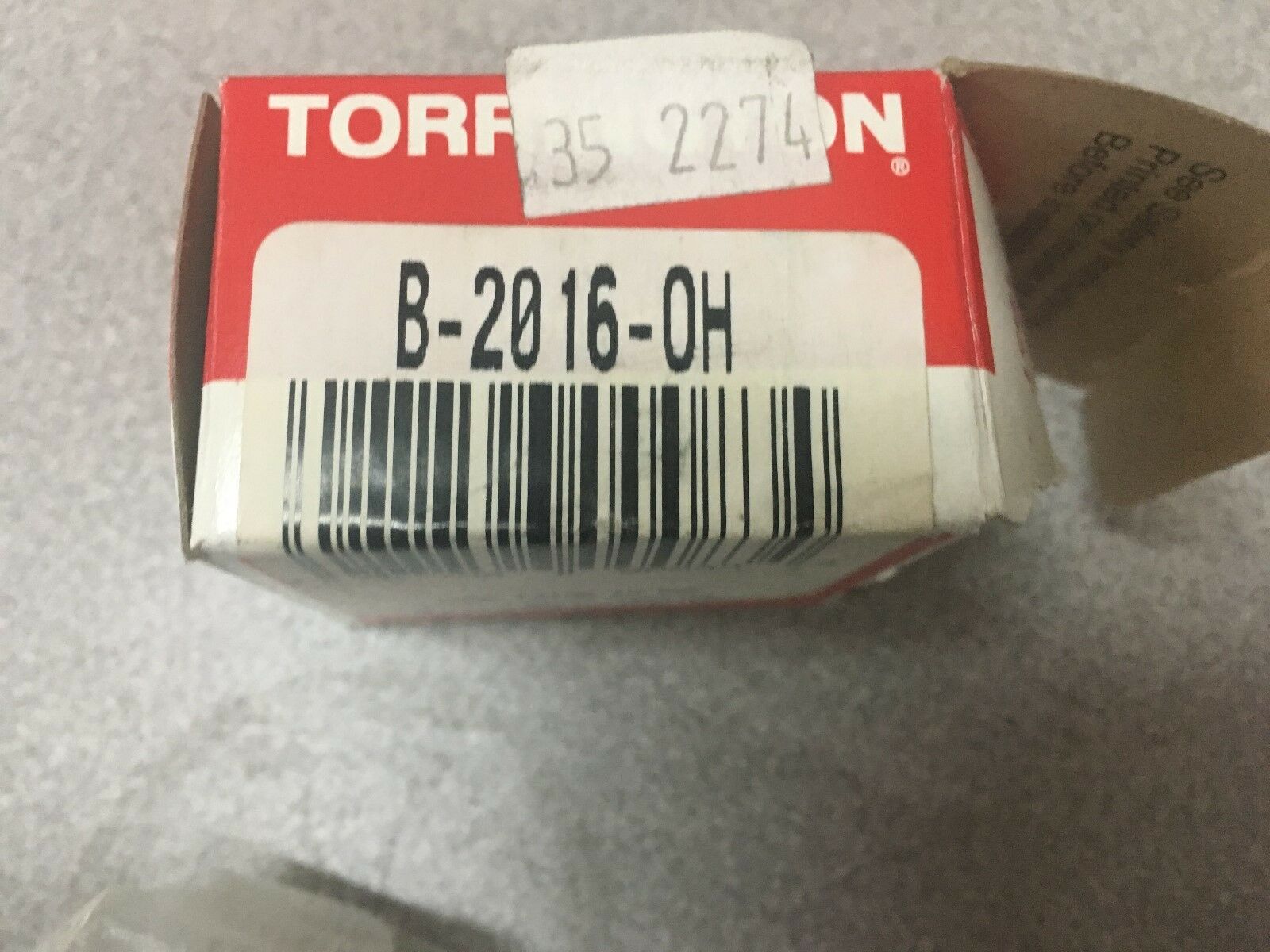 NEW IN BOX TORIRINGTON BEARING B-2016-OH