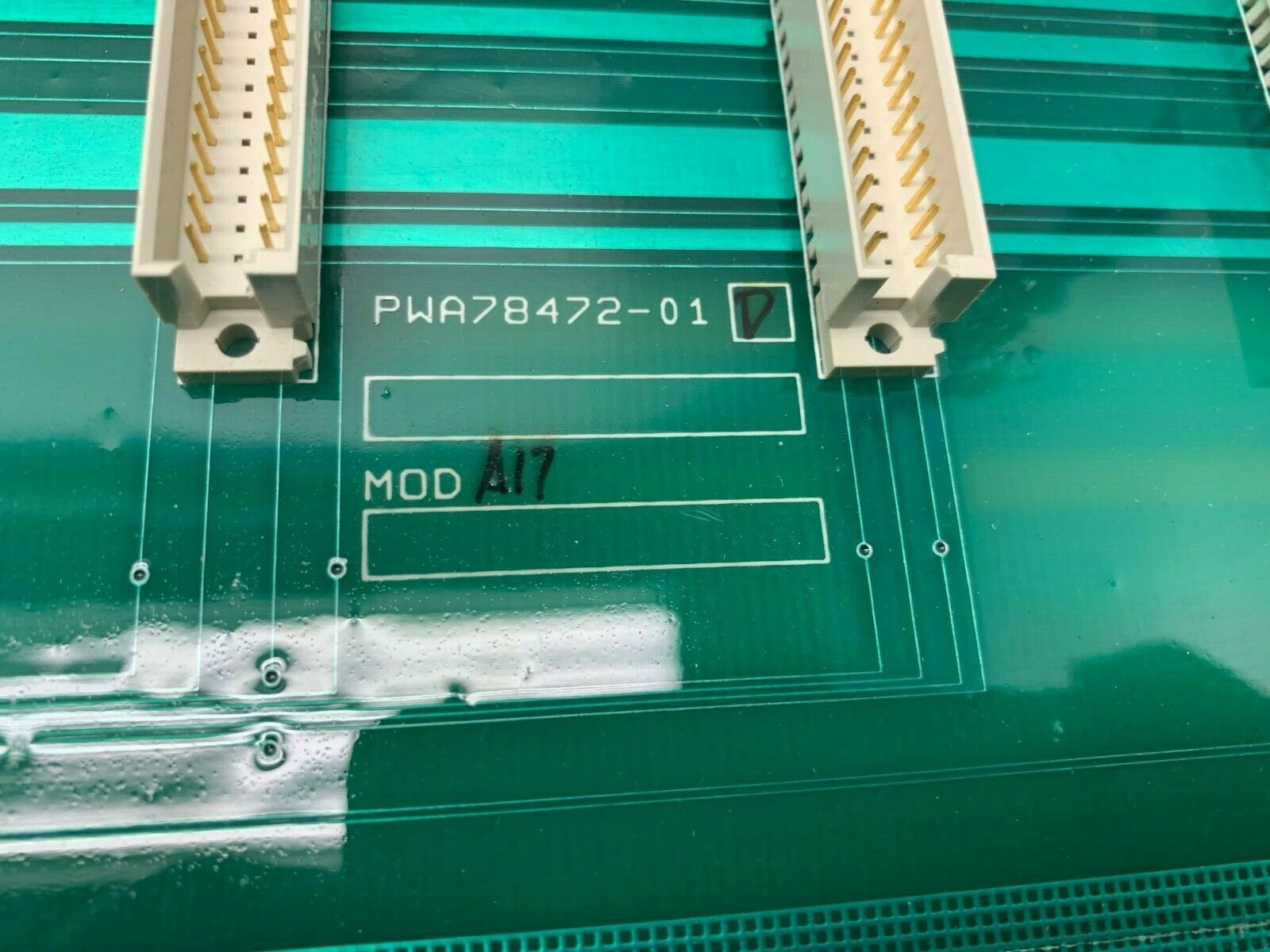 NEW NO BOX BENTLY NEVADA BACKPLANE PWA78472-01 D