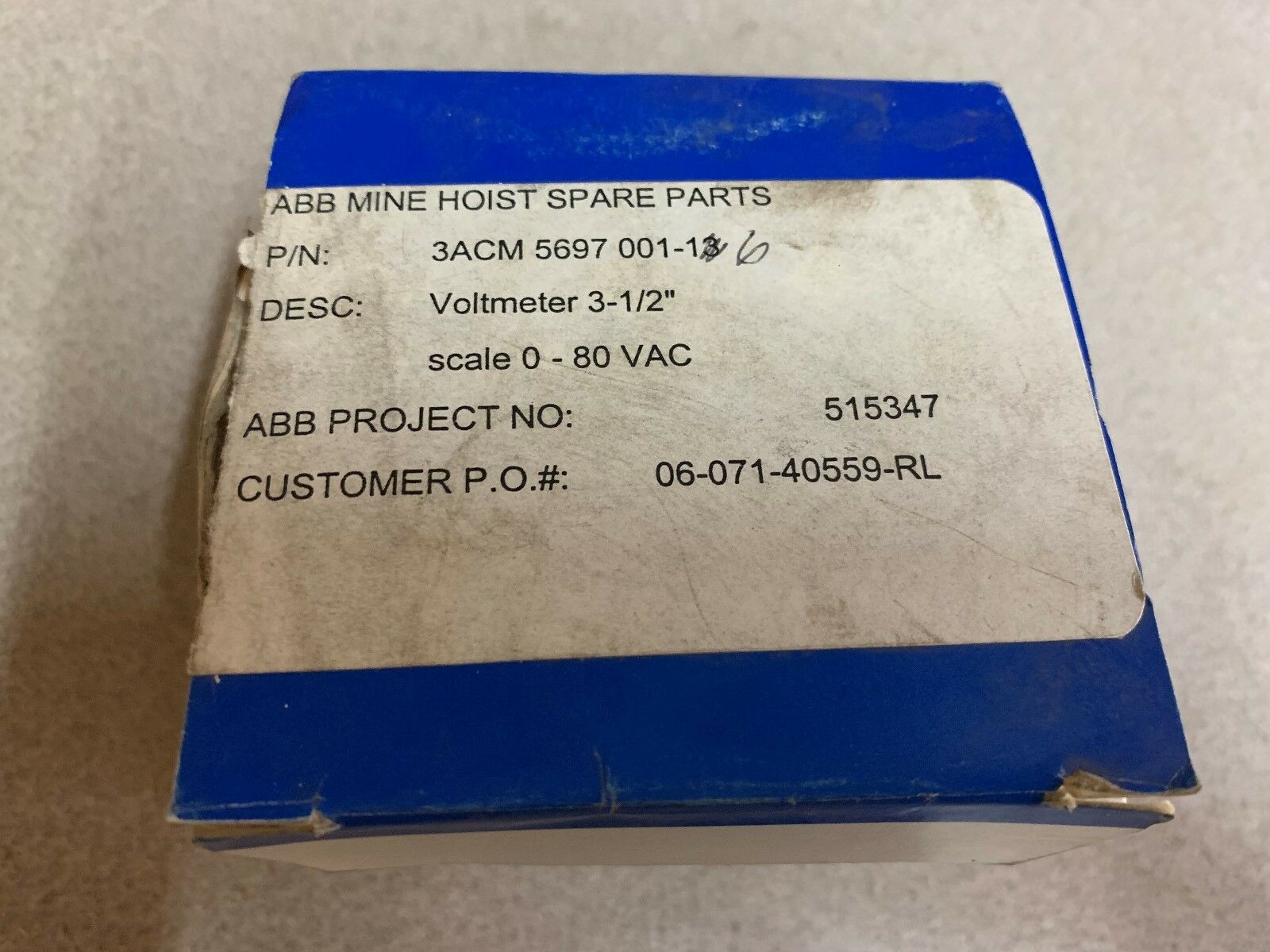 NEW IN BOX YOKOGAWA 0-80 AC VOLTS 255-230-PDPD