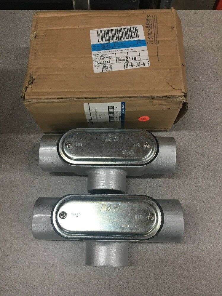 NEW BOX OF 2 T&B 1-1/2" TYPE T CONDUIT T57CG-TB