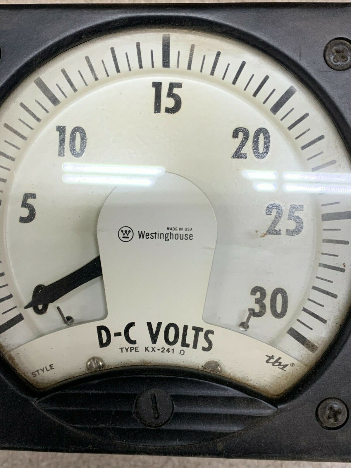 NEW WESTINGHOUSE 0-30DC VOLT METER 691B672A13 TYPE KX-241D