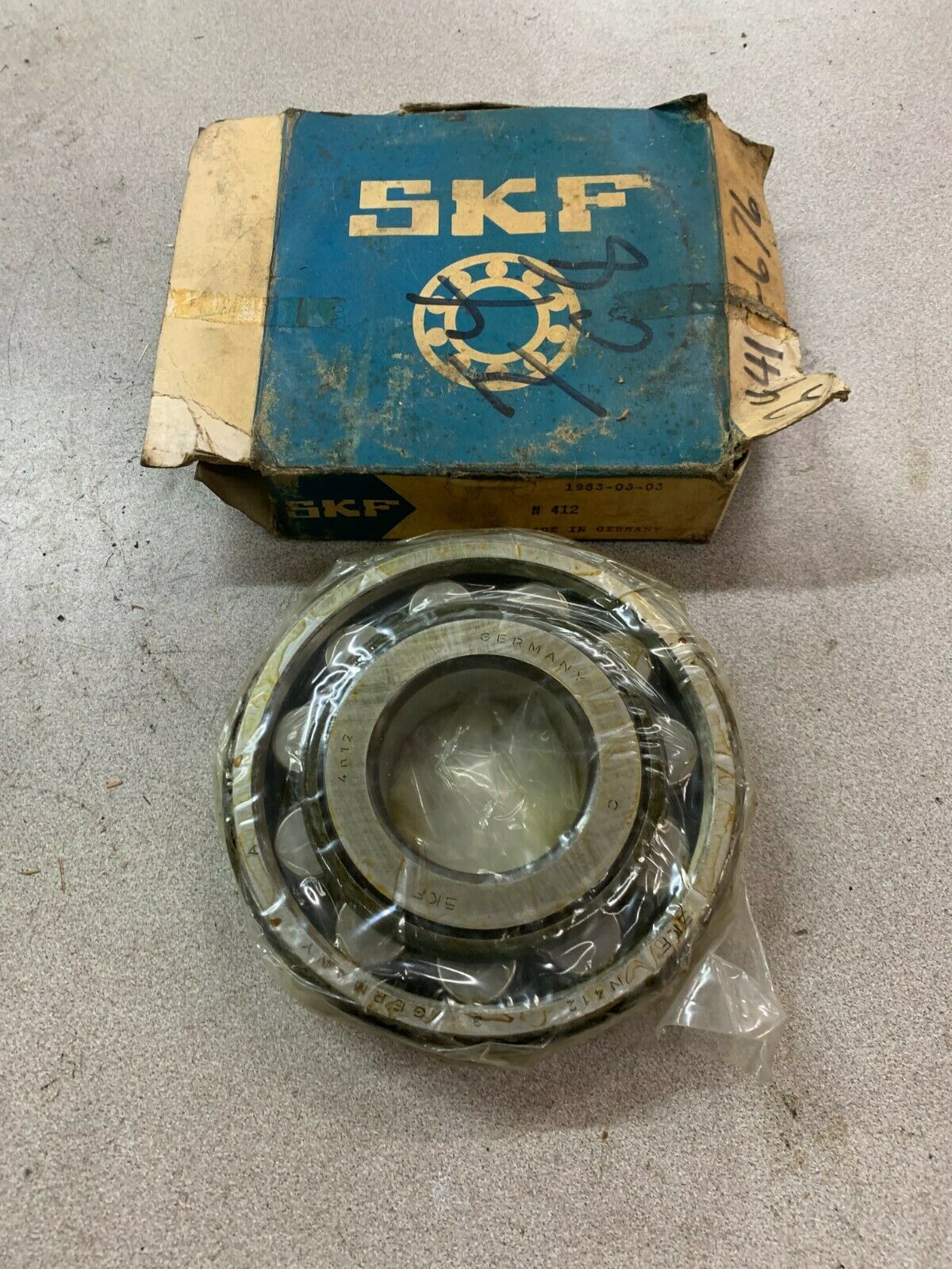 NEW IN BOX SKF N412 CYLINDRICAL ROLLER BEARING N 412