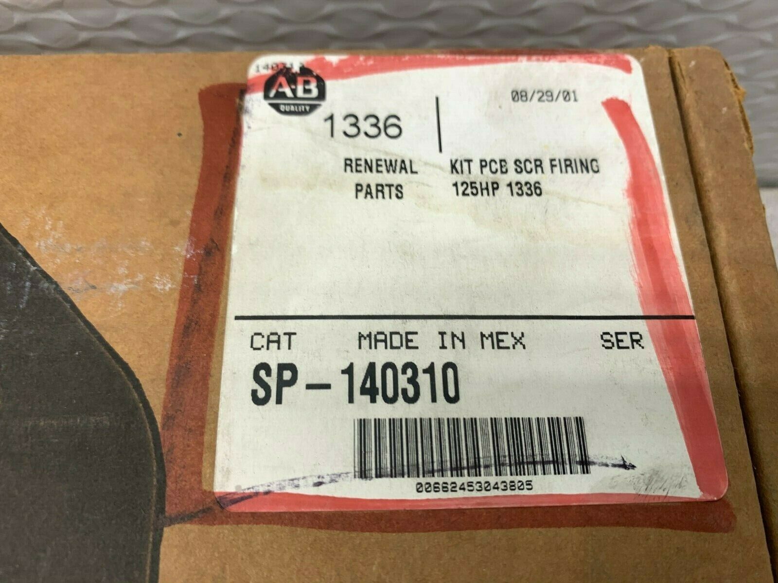 NEW IN BOX ALLEN BRADLEY KIT PCB SCR FIRING 125 HP 1336 BOARD SP-140310