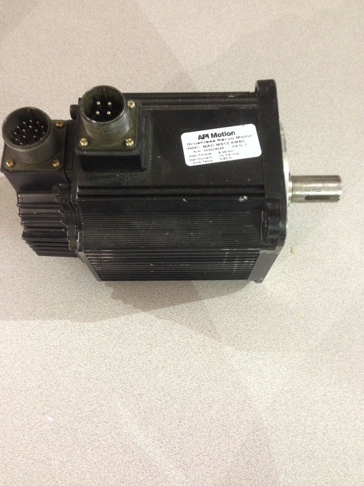 NEW API MOTION BRUSHLESS SERVO MOTOR MAC-M512-EM80