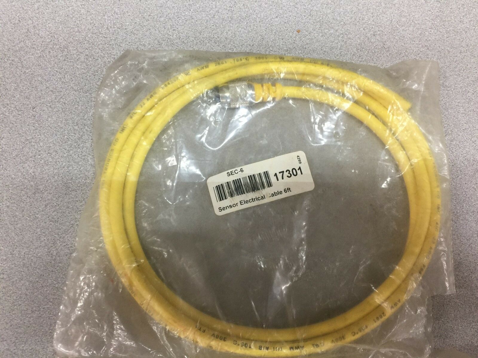 NEW IN ORIGINAL PACKAGE TRI-TRONICS 6FT QD CABLE SEC-6 17301