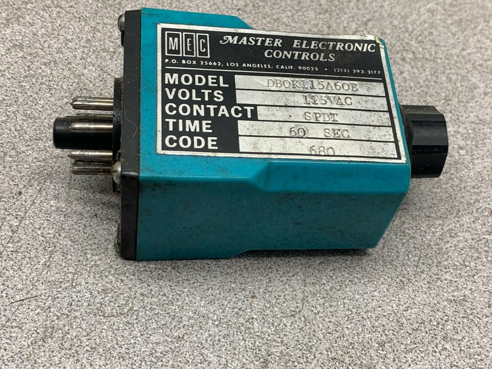 USED MEC TIMER DB0K115A60B