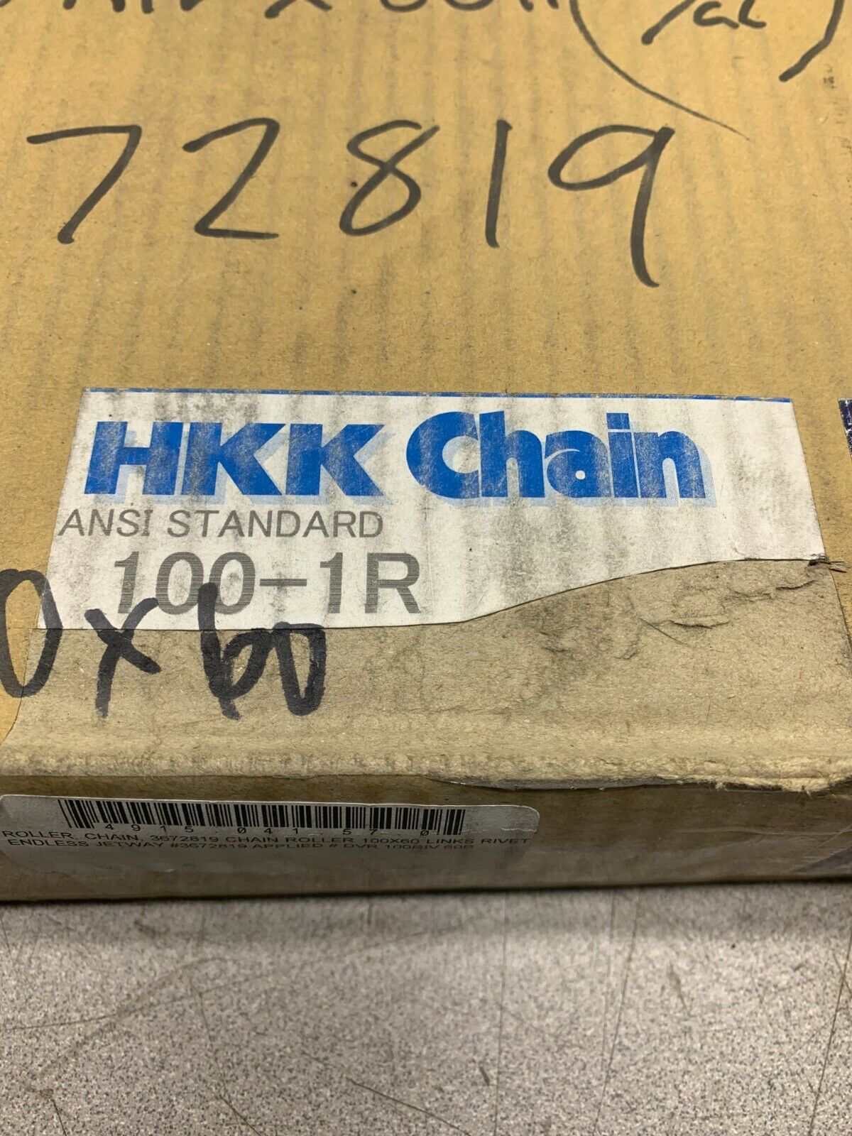 NEW HKK 100-1R ROLLER CHAIN 100-1RIV. 60 LINKS