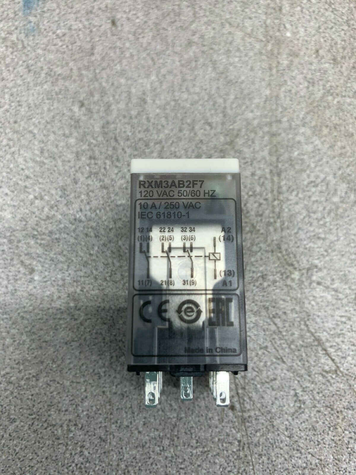 LOT OF 3 NEW NO BOX SCHNEIDER ELECTRIC RELAY RXM3AB2F7