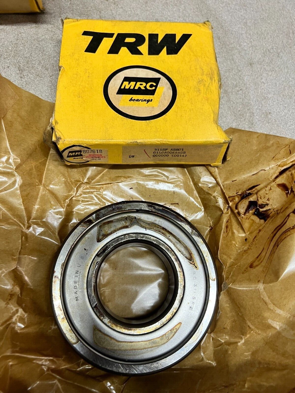 NEW IN BOX MRC BEARING 311SF ABEC1