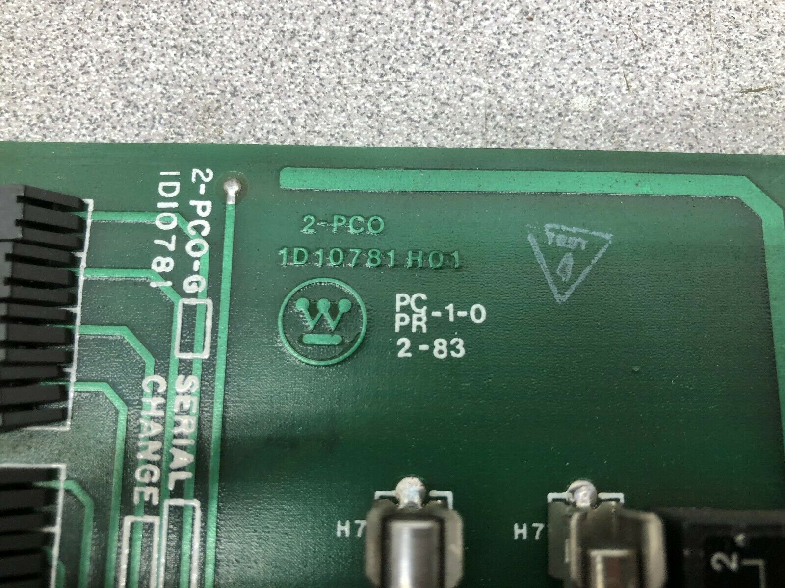 USED WESTINGHOUSE CIRCUIT BOARD 2-PCO 1D10781H01