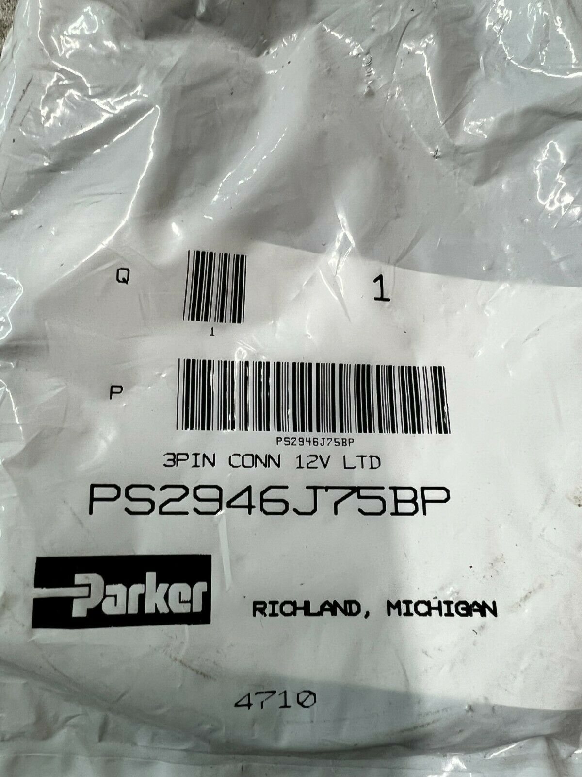 NEW IN BAG PARKER CONNECTOR PS2946J75BP