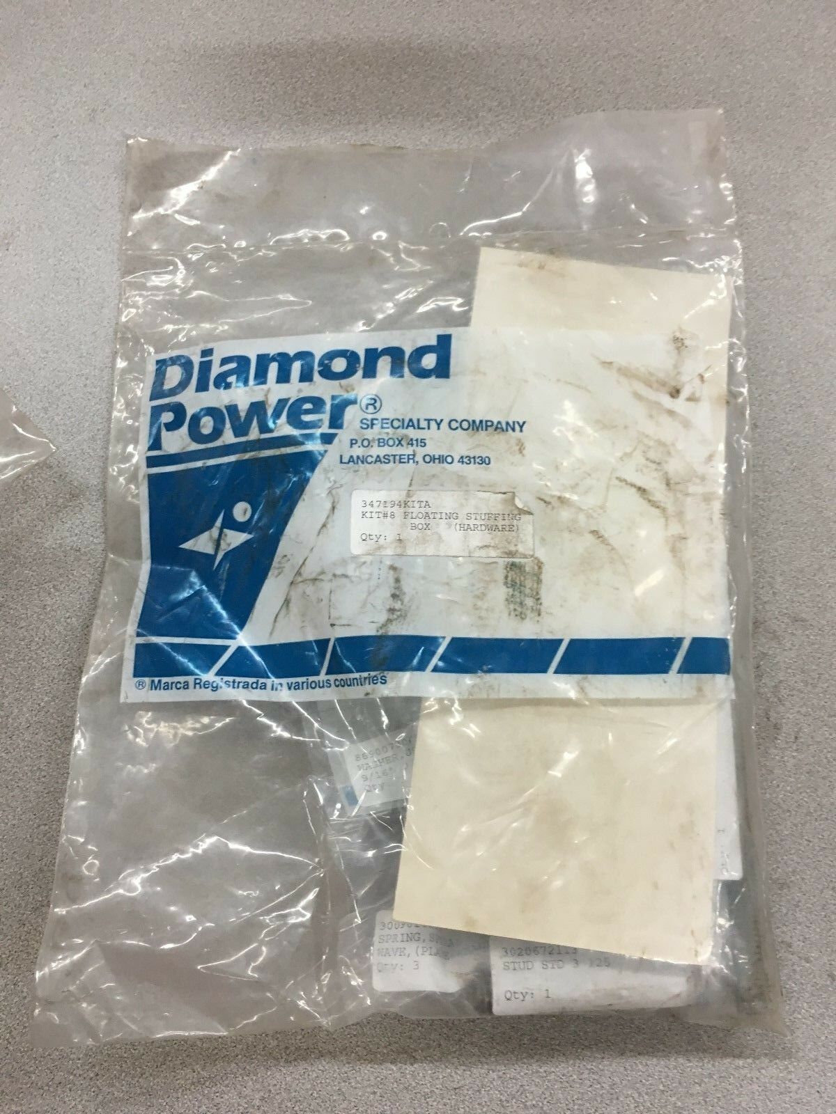 NEW DIAMOND POWER FLOATING STUFFING BOX HARDWARE KIT 347194KITA