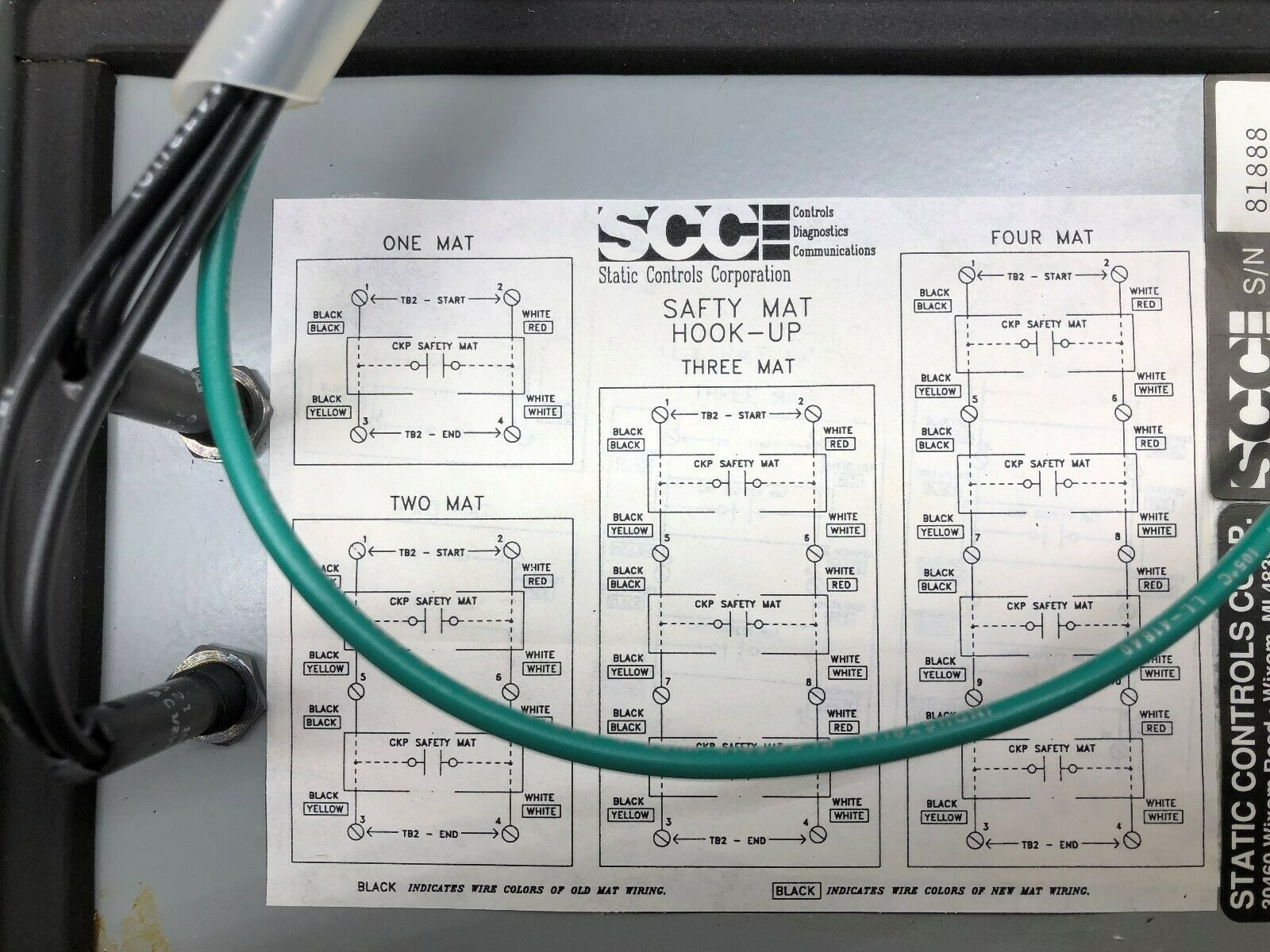 NEW NO BOX SCC MATERIAL FAIL SAFETY MAT CONTROL 1305-5-L