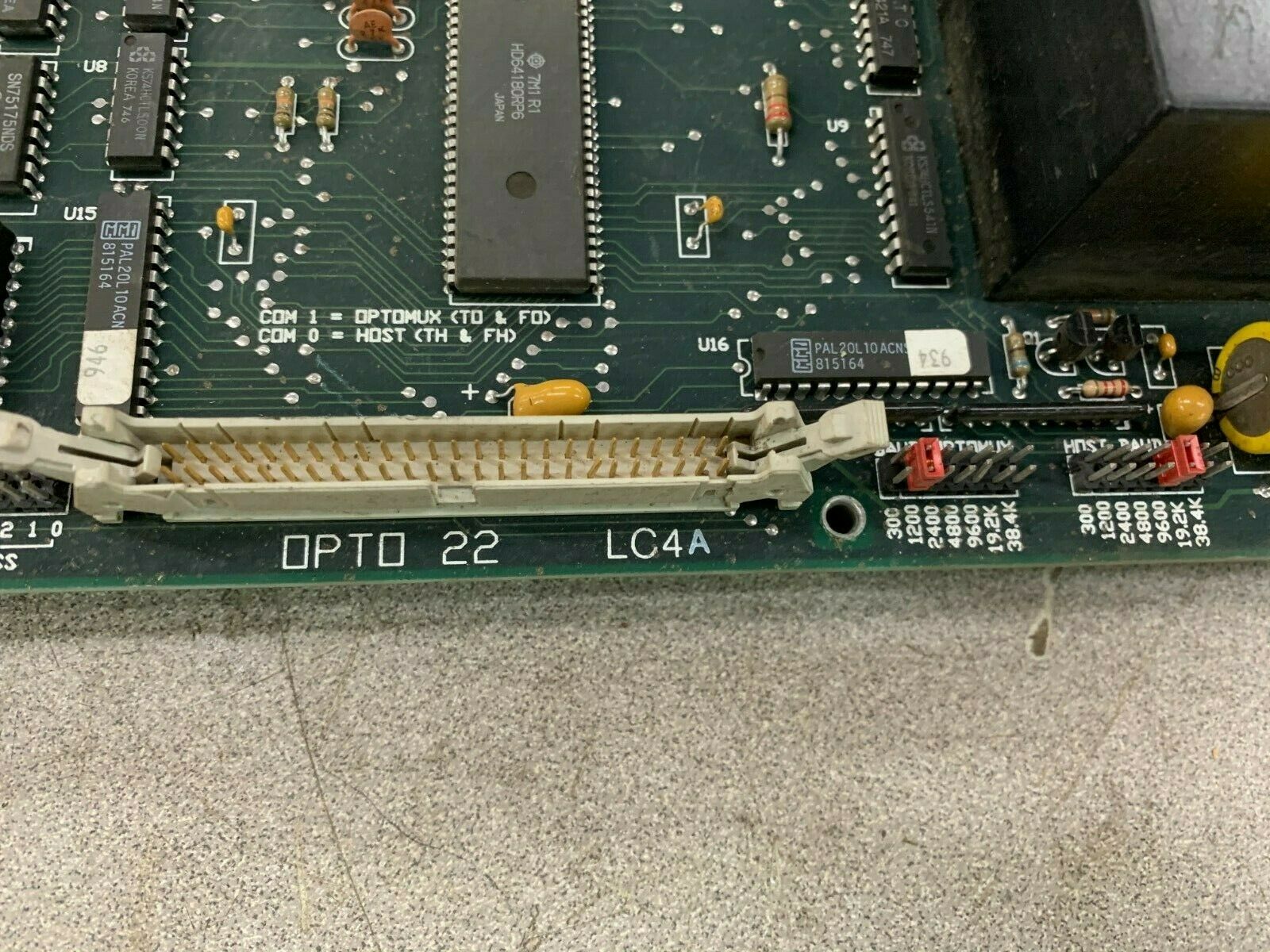 USED OPTO 22 LC4A CIRCUIT BOARD 001836E