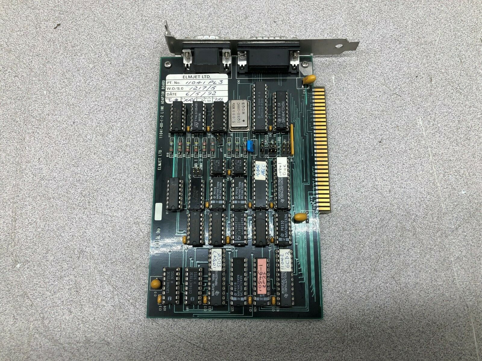 USED ELMJET LTD LINK ADAPTOR BOARD 11041-DD-1-2