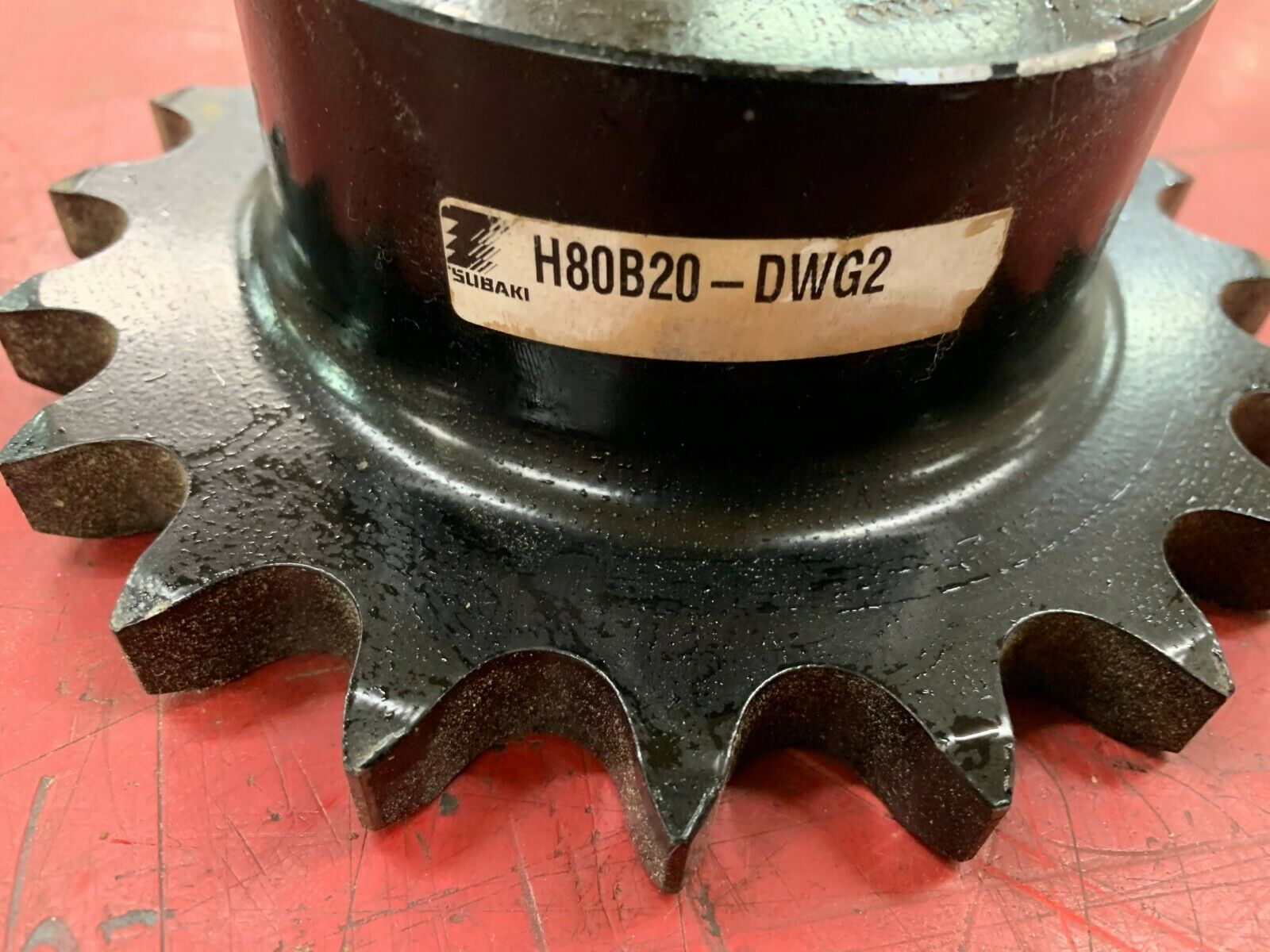 NEW NO BOX US TSUBAKI ZV-1075-7700 CHAIN SPROCKET H80B20-DWG2