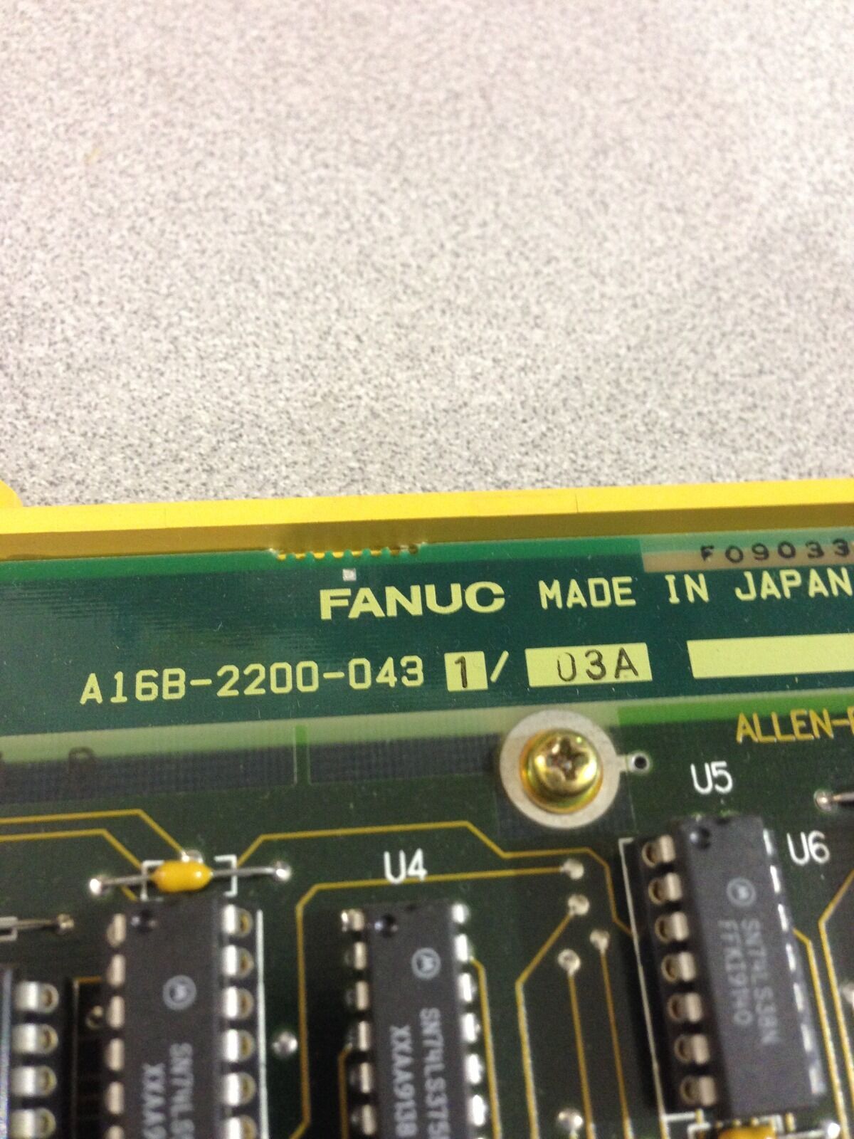 USED FANUC CIRCUIT BOARD A16B-2200-0431/03A WITH ALLEN-BRADLEY 96635301