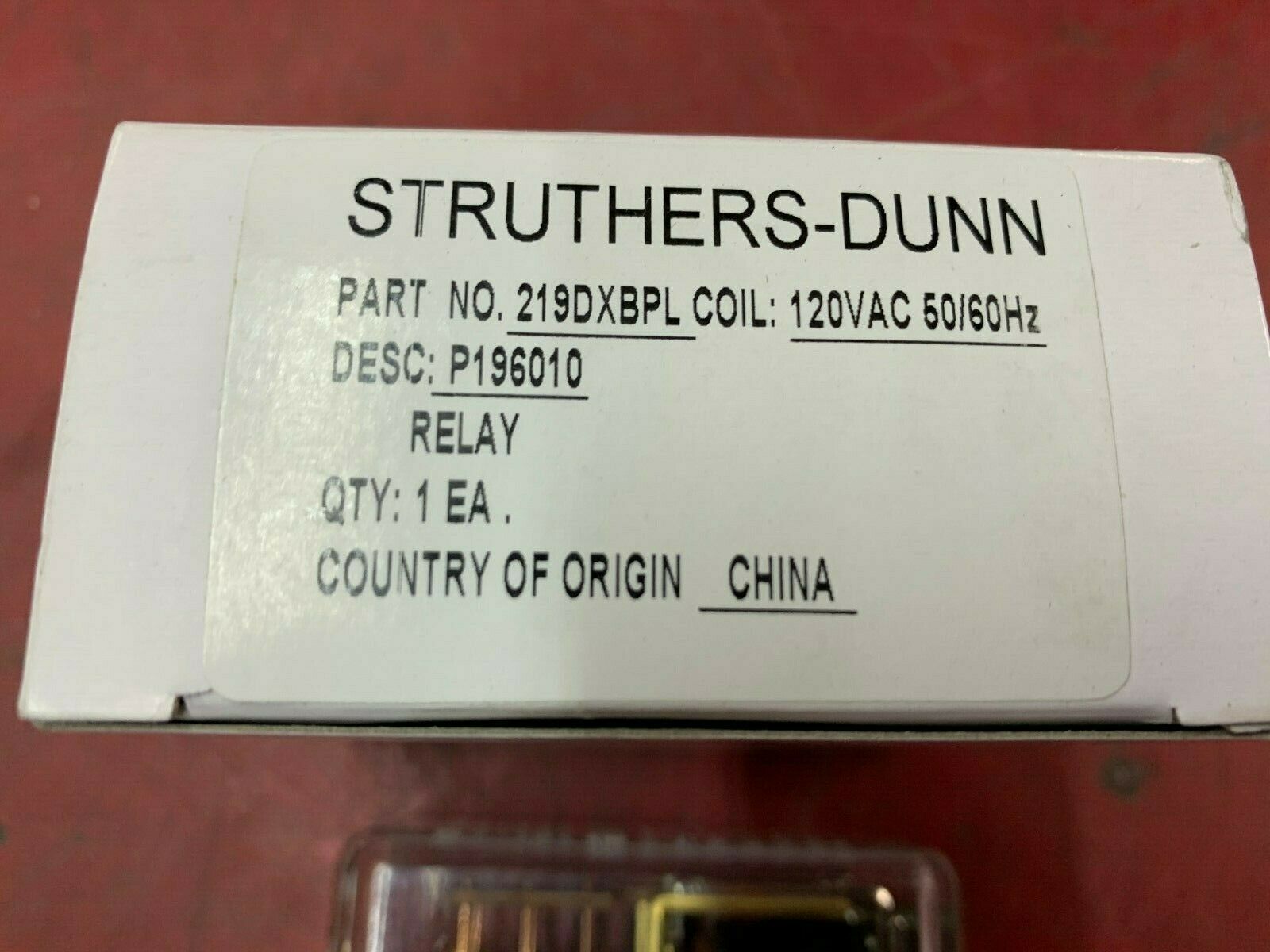 NEW IN BOX STRUTHERS-DUNN 120VAC RELAY 219DXBPL