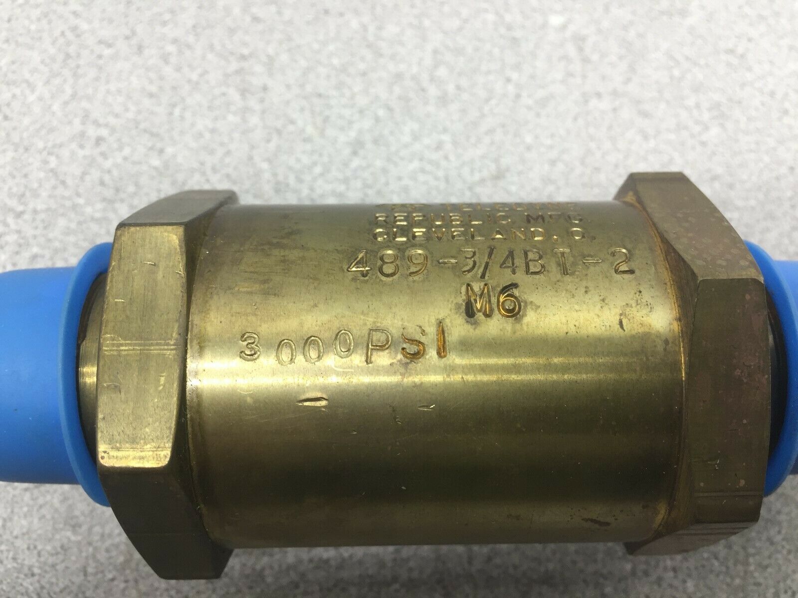 NEW NO BOX TELEDYNE 3000 PSI 3/4 CHECK VALVE 489-3/4BT-2