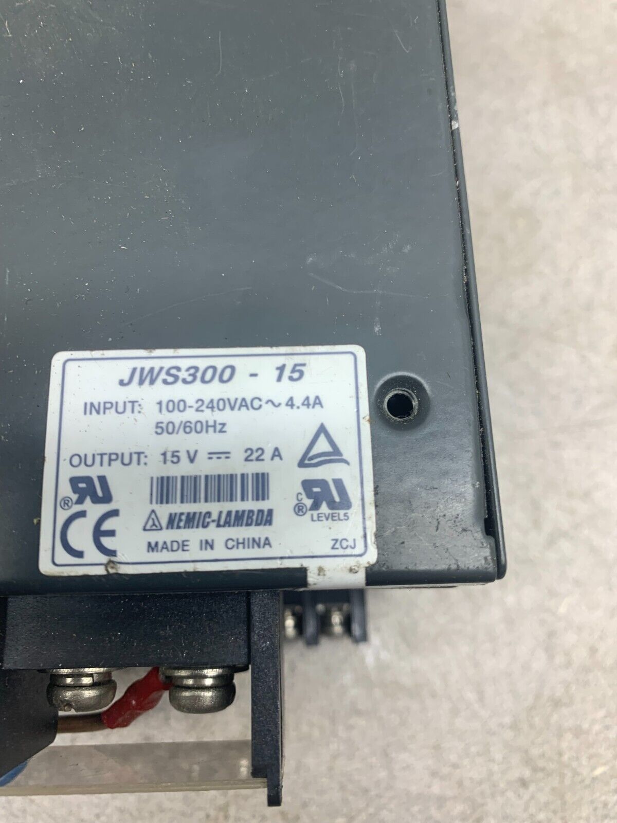 USED LAMBDA 15V POWER SUPPLY JWS300-15