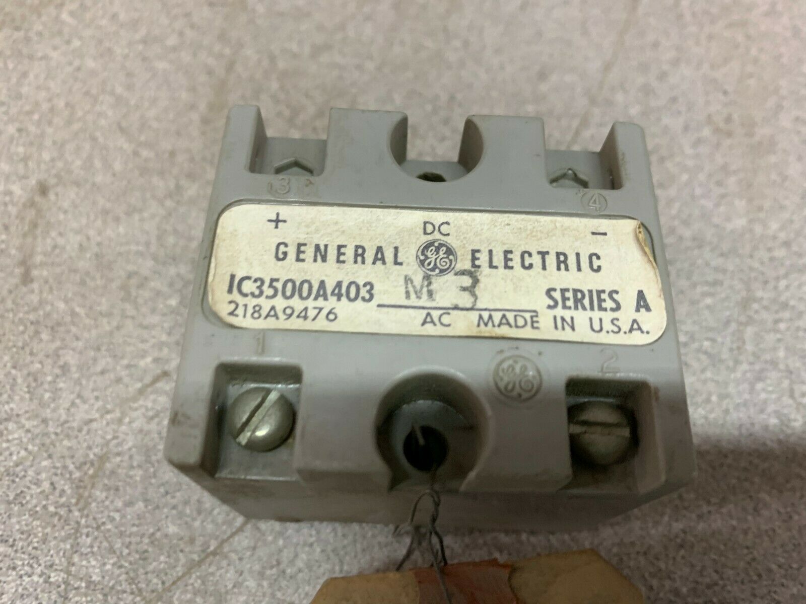 NEW NO BOX GENERAL ELECTRIC RECTIFIER IC3500A403M3