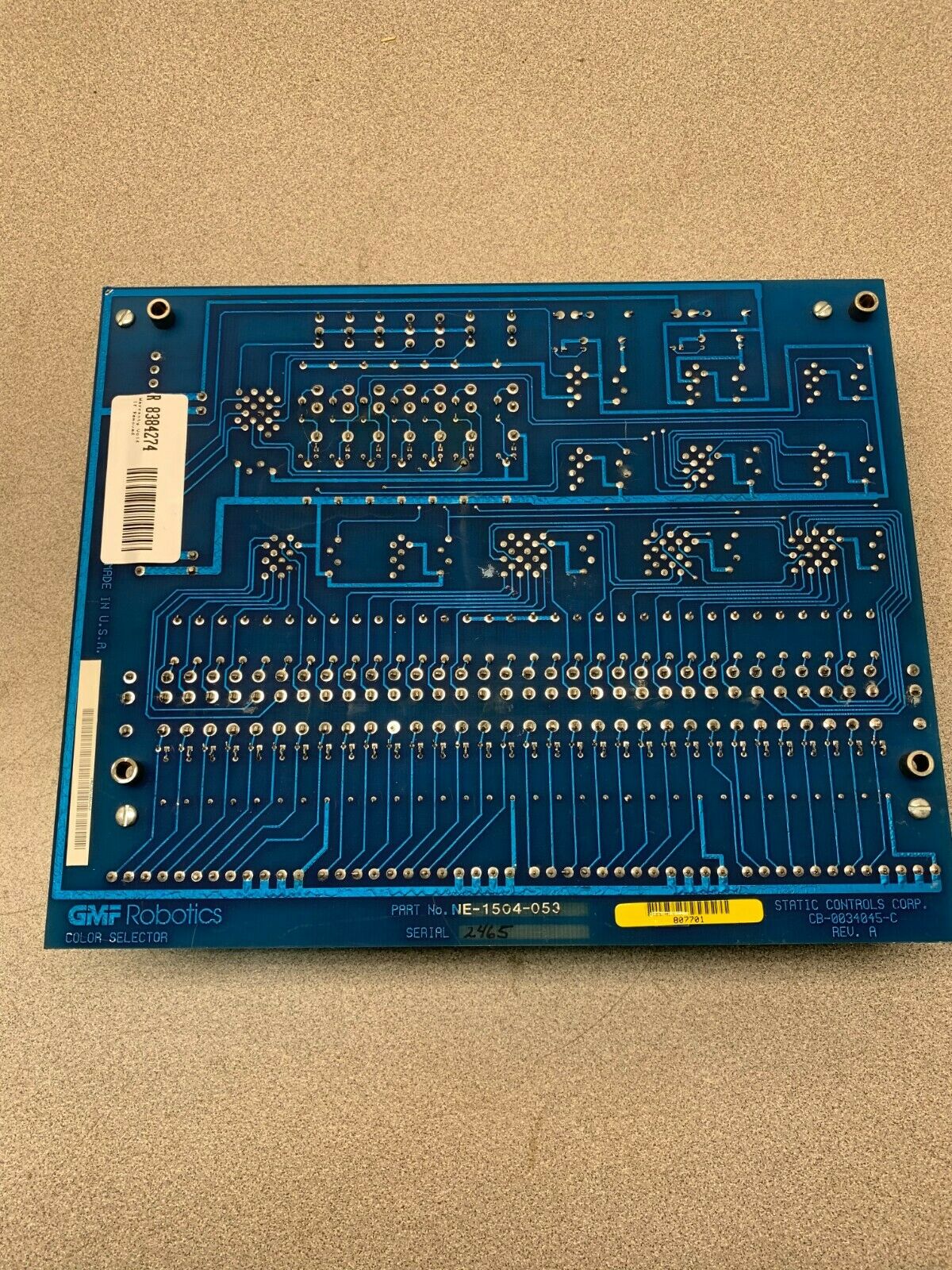 USED GMF ROBOTICS RELAY BOARD 24VDC CIRCUIT BOARD NE-1504-053