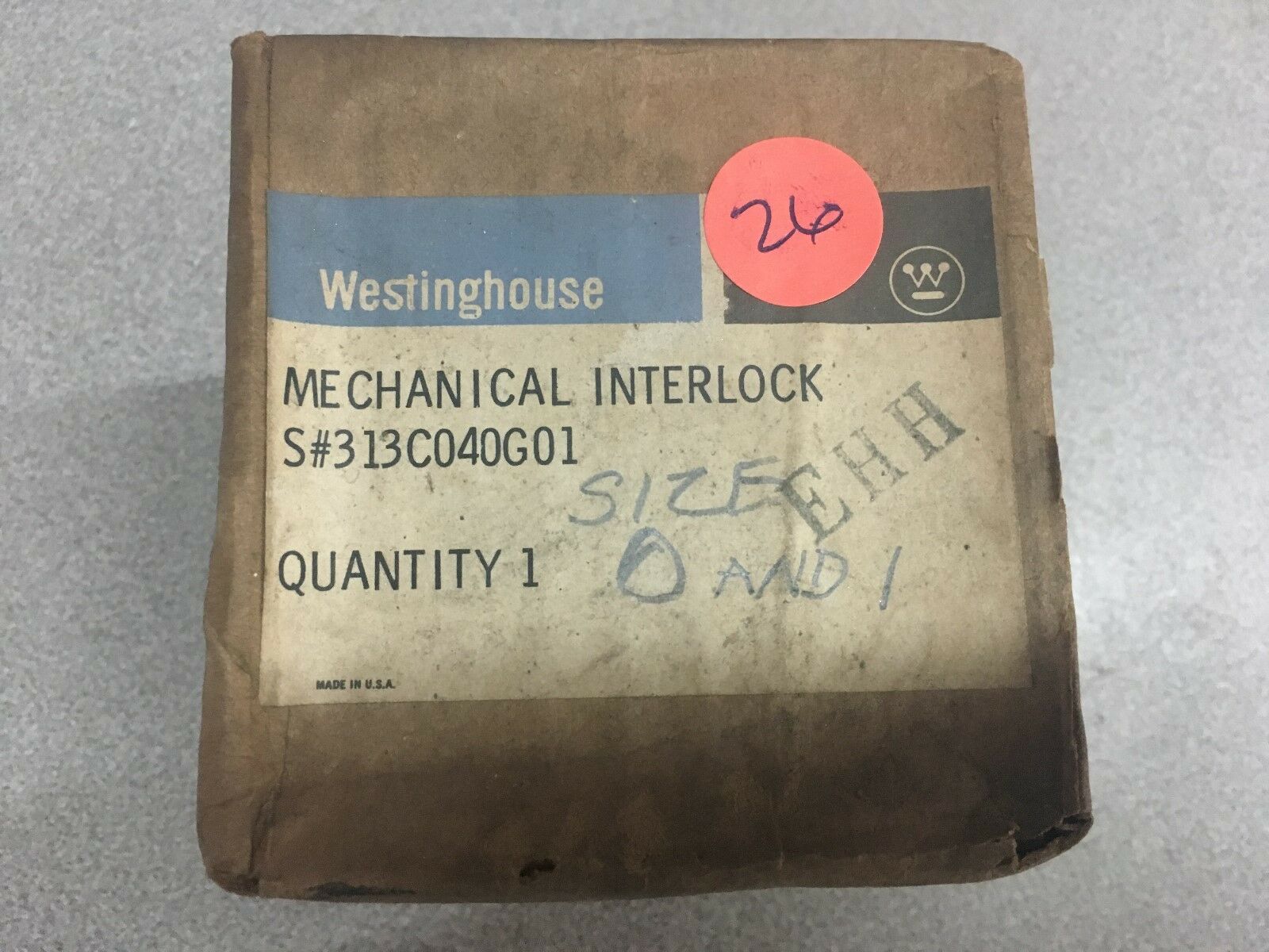 NEW IN BOX WESTINGHOUSE INTERLOCK 313C040G01