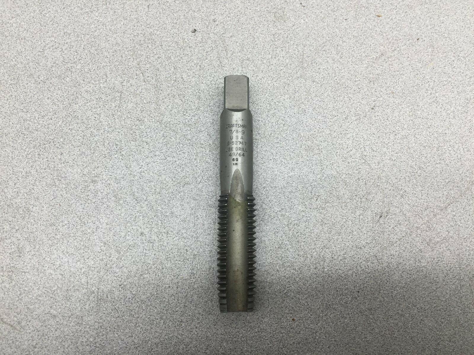NEW NO BOX CRAFTSMAN 7/8-9 TAP 9-52747