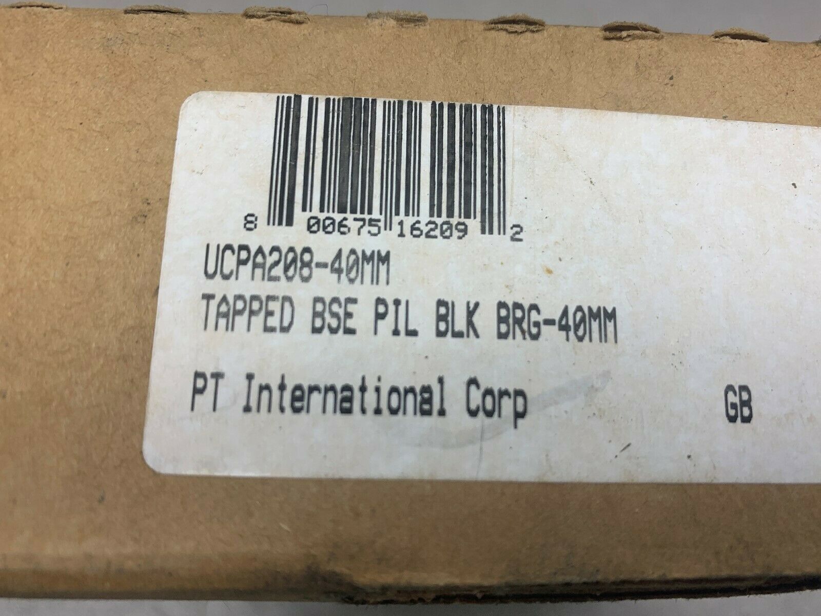 NEW IN BOX PTI BEARING UCPA208-40MM