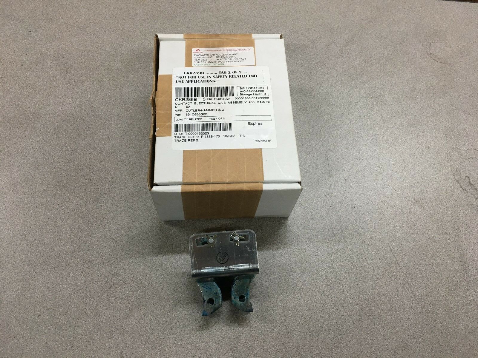 NEW IN BOX CUTLER-HAMMER 800A PRIMARY DISCONNECT ASSEMBLY 591C655G02